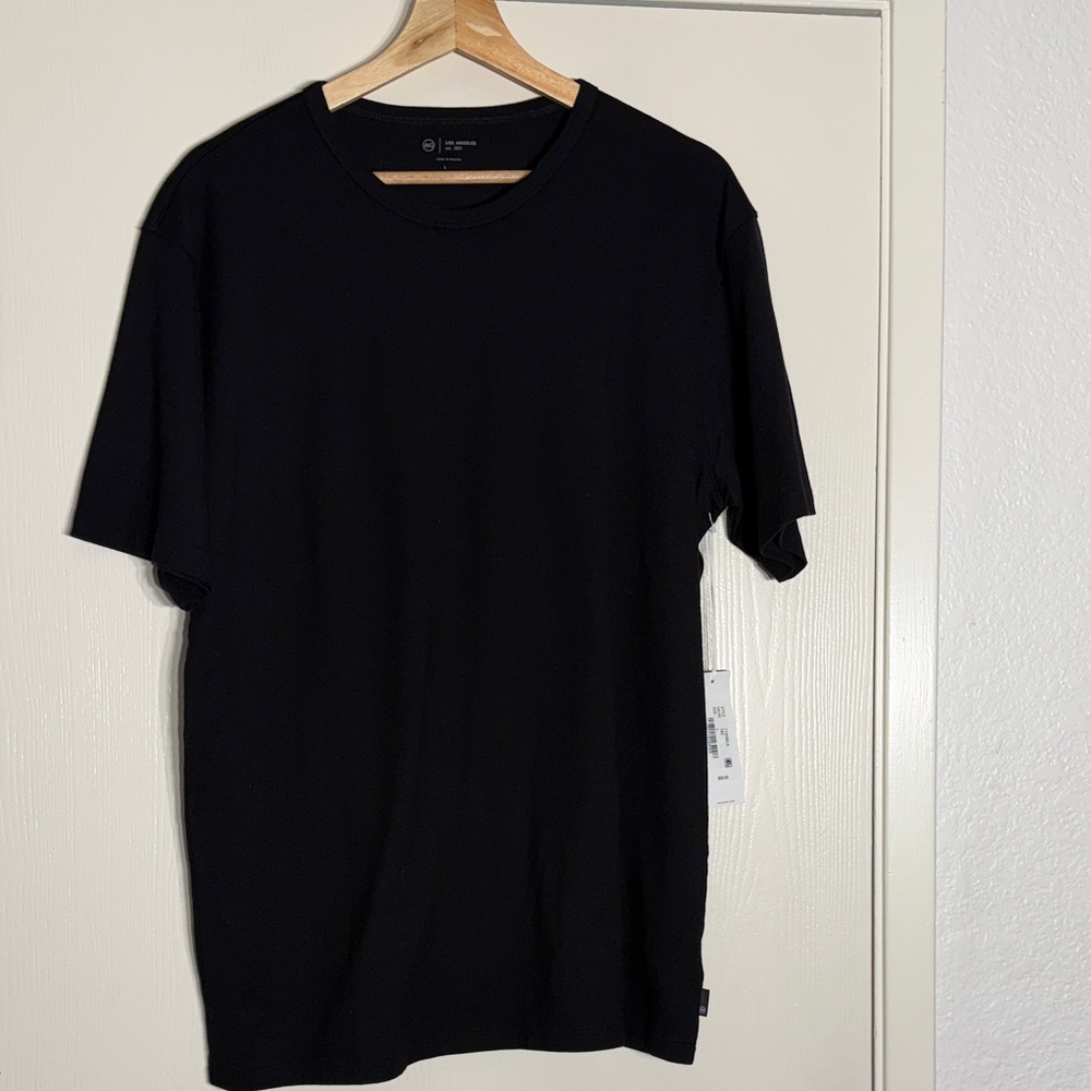 Los Angeles Apparel Black Short Sleeve Tee size L
